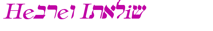 Hebrew Italic